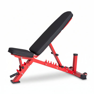 Adjustable Weight Bench | Home Gym Equipment | Foldable Workout Platform | Flat Incline Decline FID Design | Compact Strength Training Chair | Fitness Bench AB-3100