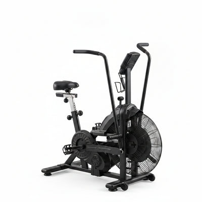 Dual Resistance Air Bike, Magnetic & Air Fan Bike with APP Connection, ISCC plus Certified Wind Bikes, Dual-Action Handlebars for Home Gym HIIT Cardio Full Body Workout (350LBS Capacity)
