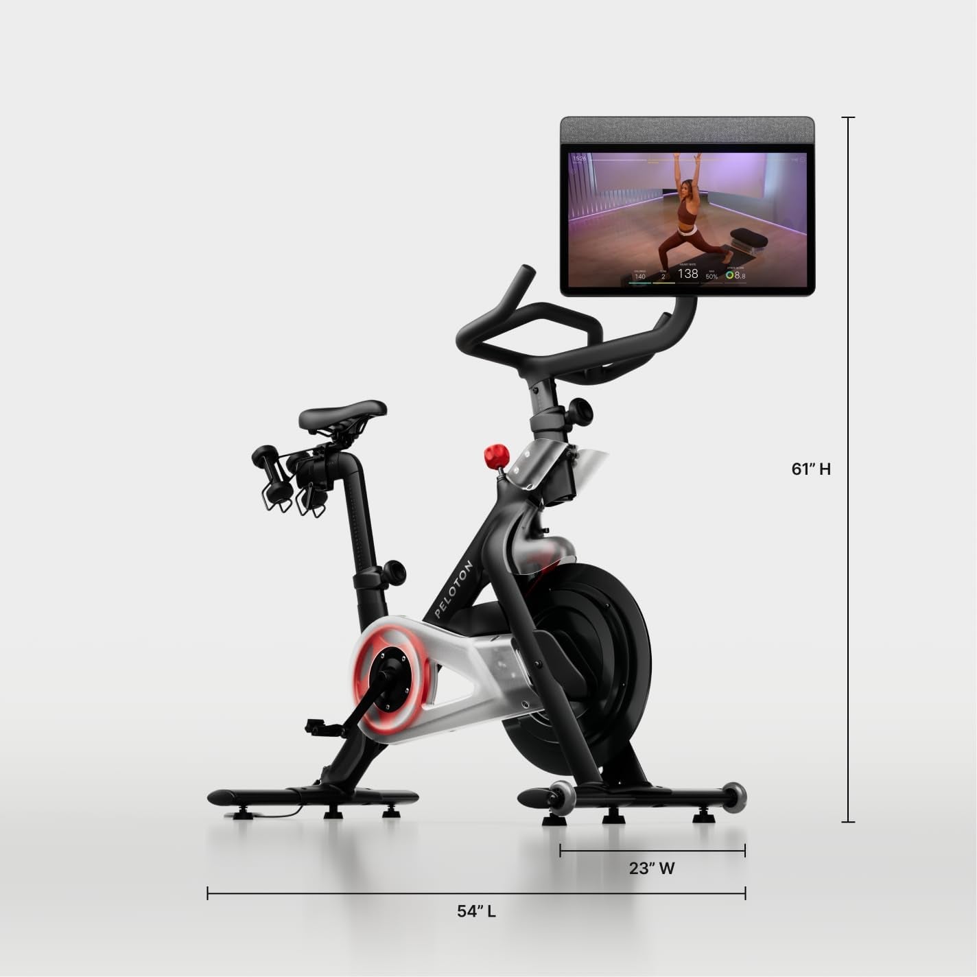 Peloton Exercise Bikes, Indoor Stationery Cross Training Bikes for Home Highlights: HD Swivel Screen, Space-Friendly Exercise Equipment for Home Workouts, Cardio Fitness, Yoga & Strength Routines