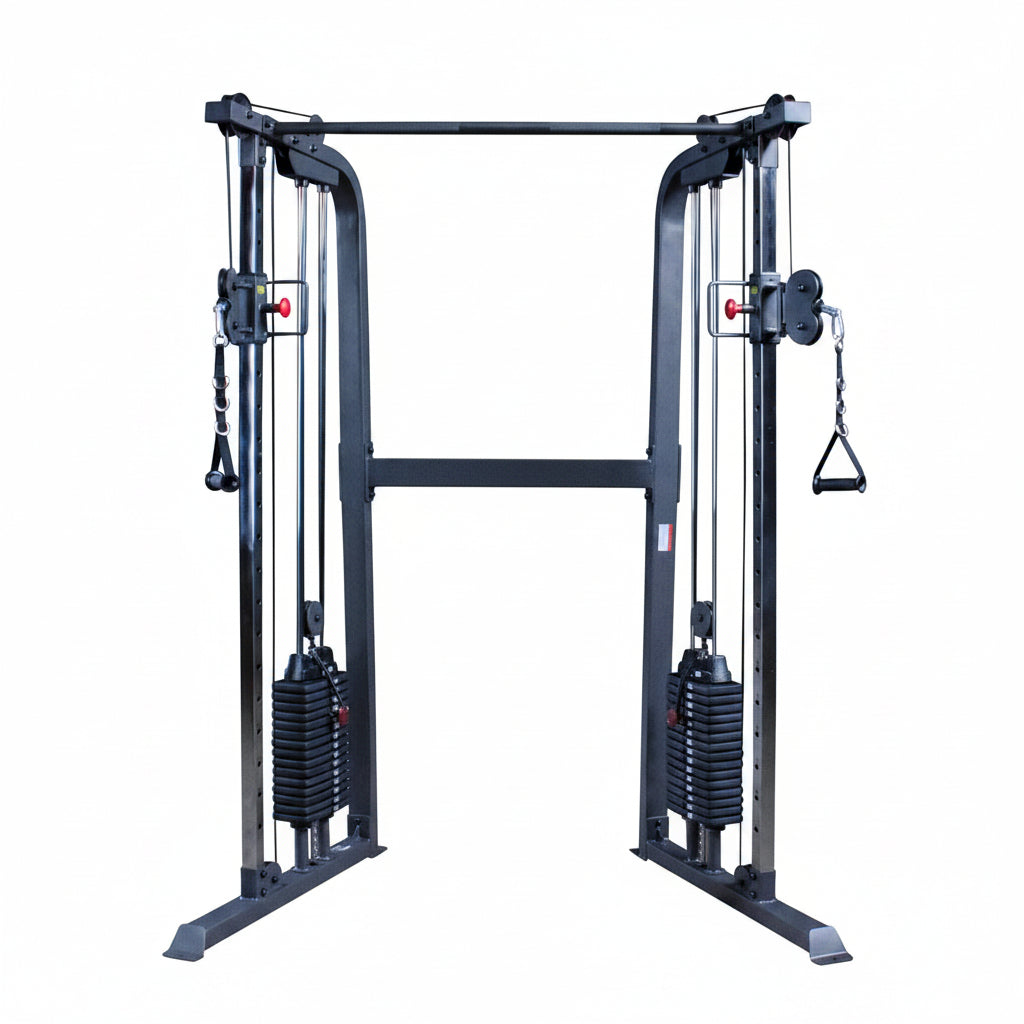 Powerline Cable Crossover Exercise Machine for Home & Commercial Gym, Functional Training Center with Dual Weights Stack for Cable Workout