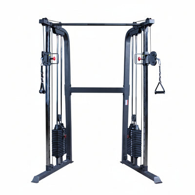 Powerline Cable Crossover Exercise Machine for Home & Commercial Gym, Functional Training Center with Dual Weights Stack for Cable Workout