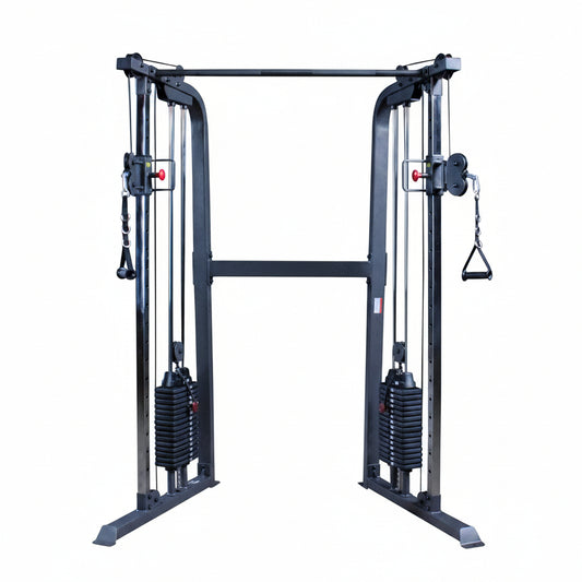 Powerline Cable Crossover Exercise Machine for Home & Commercial Gym, Functional Training Center with Dual Weights Stack for Cable Workout