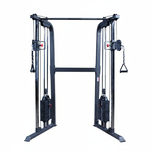 Powerline Cable Crossover Exercise Machine for Home & Commercial Gym, Functional Training Center with Dual Weights Stack for Cable Workout
