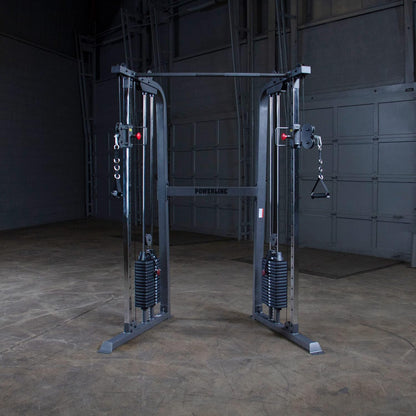 Powerline Cable Crossover Exercise Machine for Home & Commercial Gym, Functional Training Center with Dual Weights Stack for Cable Workout