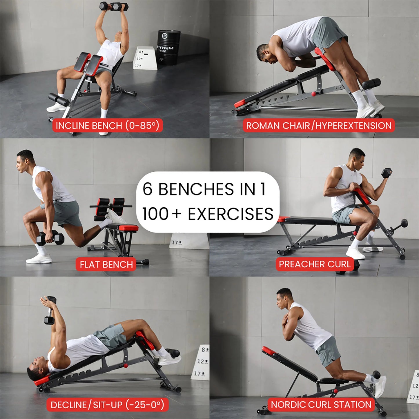 Multi-Functional Adjustable FID Weight Bench