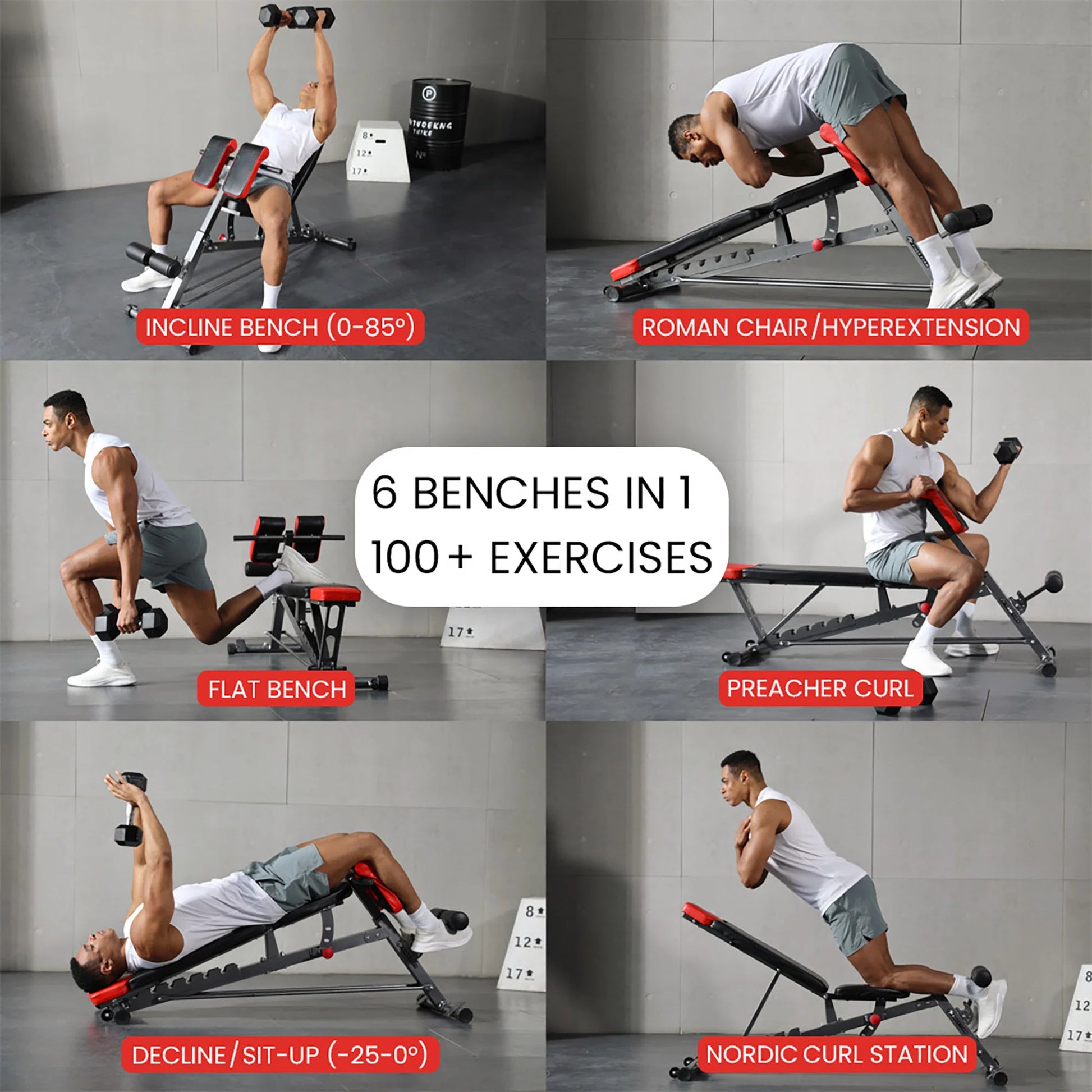 Multi-Functional Adjustable FID Weight Bench