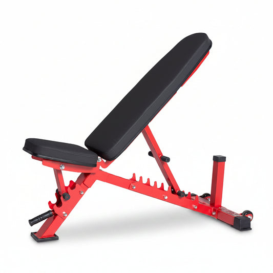Adjustable Weight Bench | Home Gym Equipment | Foldable Workout Platform | Flat Incline Decline FID Design | Compact Strength Training Chair | Fitness Bench AB-3100
