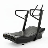 Sturdy Curved Manual Treadmill, Non Electric Motorized Treadmill | 4 Resistance Levels, Display Speed, Time, Distance, Calories, Easy Install, 440LBS Capacity, for Home/Gym/Hotel/Rehab (FBA)