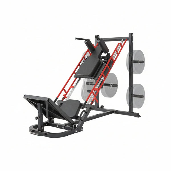 Leg Press Hack Squat Machine Combo for Home Gym, Adjustable Leg Press Machine for Full Lower Body Workout, Upgraded Leg Press with Transport Wheels and Weight Storage,Weight Plates Not Included