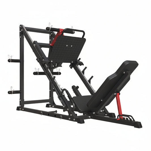 Leg Press Machine, 1500LBS Weight Capacity Adjustable Leg Machine with Resistance Band Pegs and Plate Storages, Workout Equipment for Strength Training