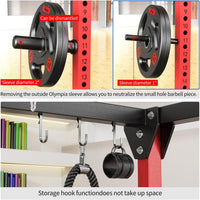 Power Rack Power Cage Multi-Function Squat Rack with Cable Crossover System Selectable More Training Attachment Power Rack for Garage & Home Gym