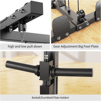 Power Rack Power Cage Multi-Function Squat Rack with Cable Crossover System Selectable More Training Attachment Power Rack for Garage & Home Gym