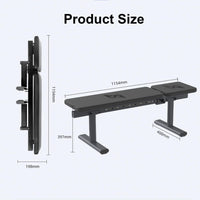 Adjustable Weight Bench, Foldable Workout Bench for Home Gym Use, Weight Bench with 881 LBS Weight Capacity-Black