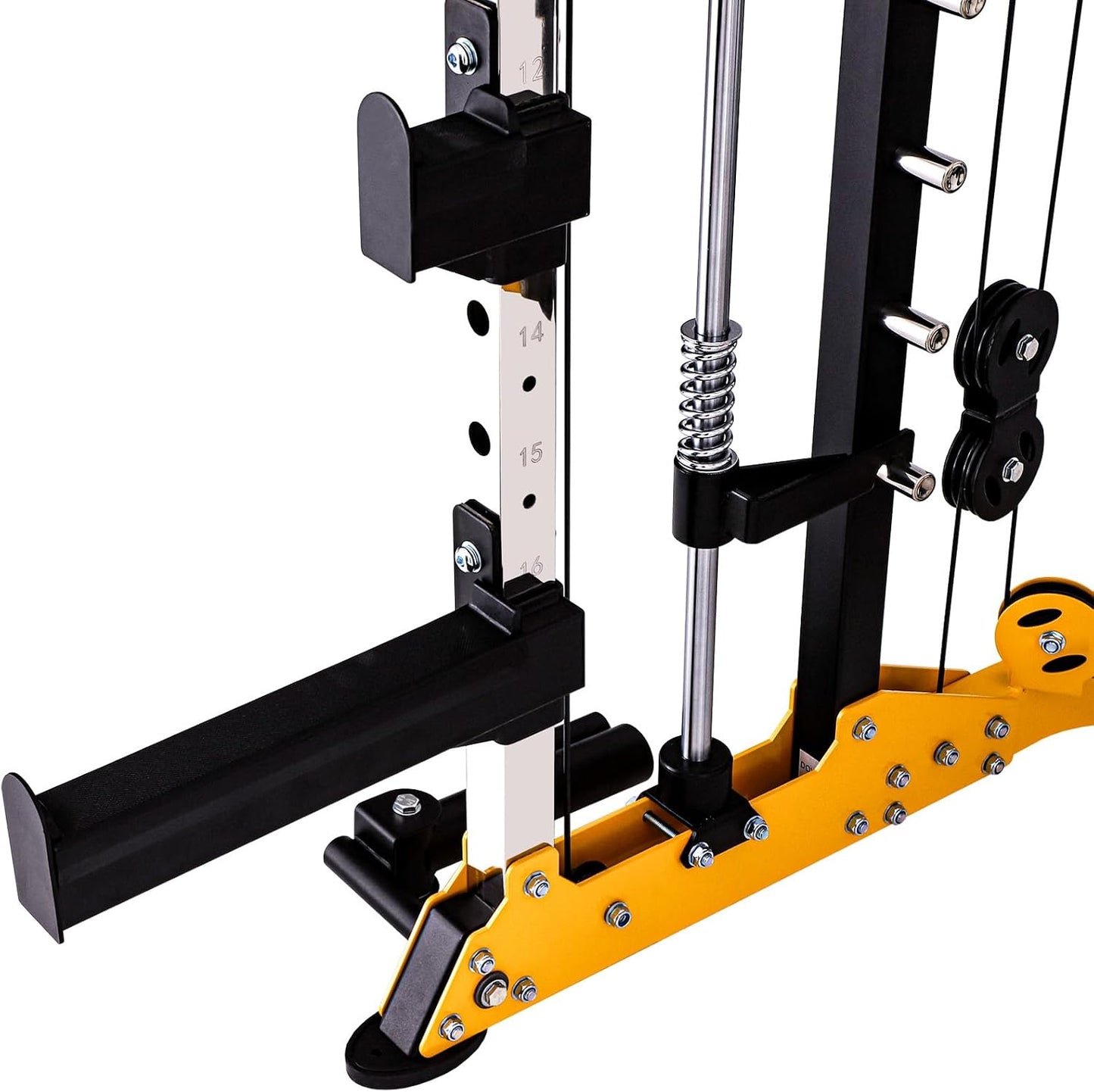 3059 Plate Loaded Smith Machine Home Gym Cable System | Solo Training Power Rack. 2.5Mm Steel Frame, 1000Lb Capacity, Linear Bearings. Fits 8Ft Ceilings, Wood Crate Shipped.