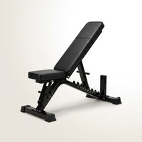 Adjustable Weight Bench, Foldable Workout Bench for Home Gym Use, Weight Bench with 881 LBS Weight Capacity-Black — Studio Shot
