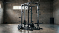 Power Rack Power Cage Multi-Function Squat Rack with Cable Crossover System Selectable More Training Attachment Power Rack for Garage & Home Gym — Lifestyle