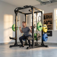 Power Rack Power Cage Multi-Function Squat Rack with Cable Crossover System Selectable More Training Attachment Power Rack for Garage & Home Gym — Lifestyle