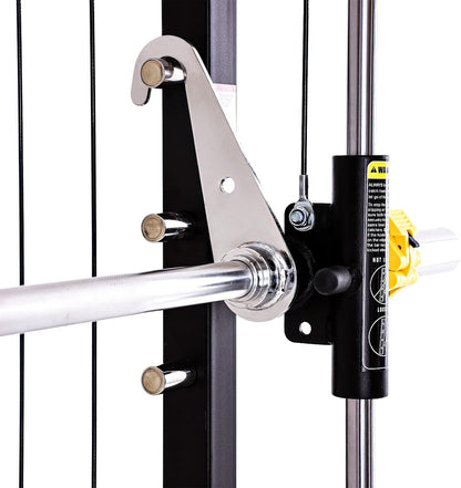 3059 Plate Loaded Smith Machine Home Gym Cable System | Solo Training Power Rack. 2.5Mm Steel Frame, 1000Lb Capacity, Linear Bearings. Fits 8Ft Ceilings, Wood Crate Shipped.