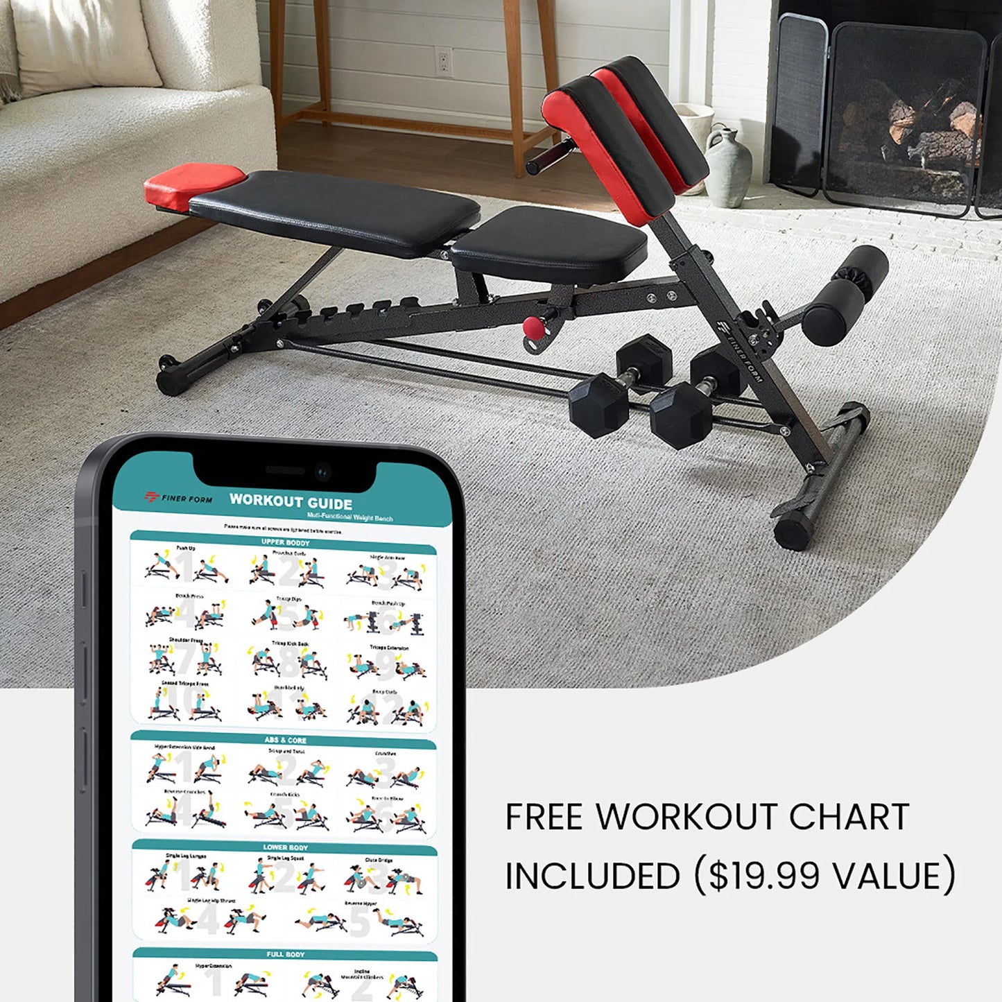 Multi-Functional Adjustable FID Weight Bench