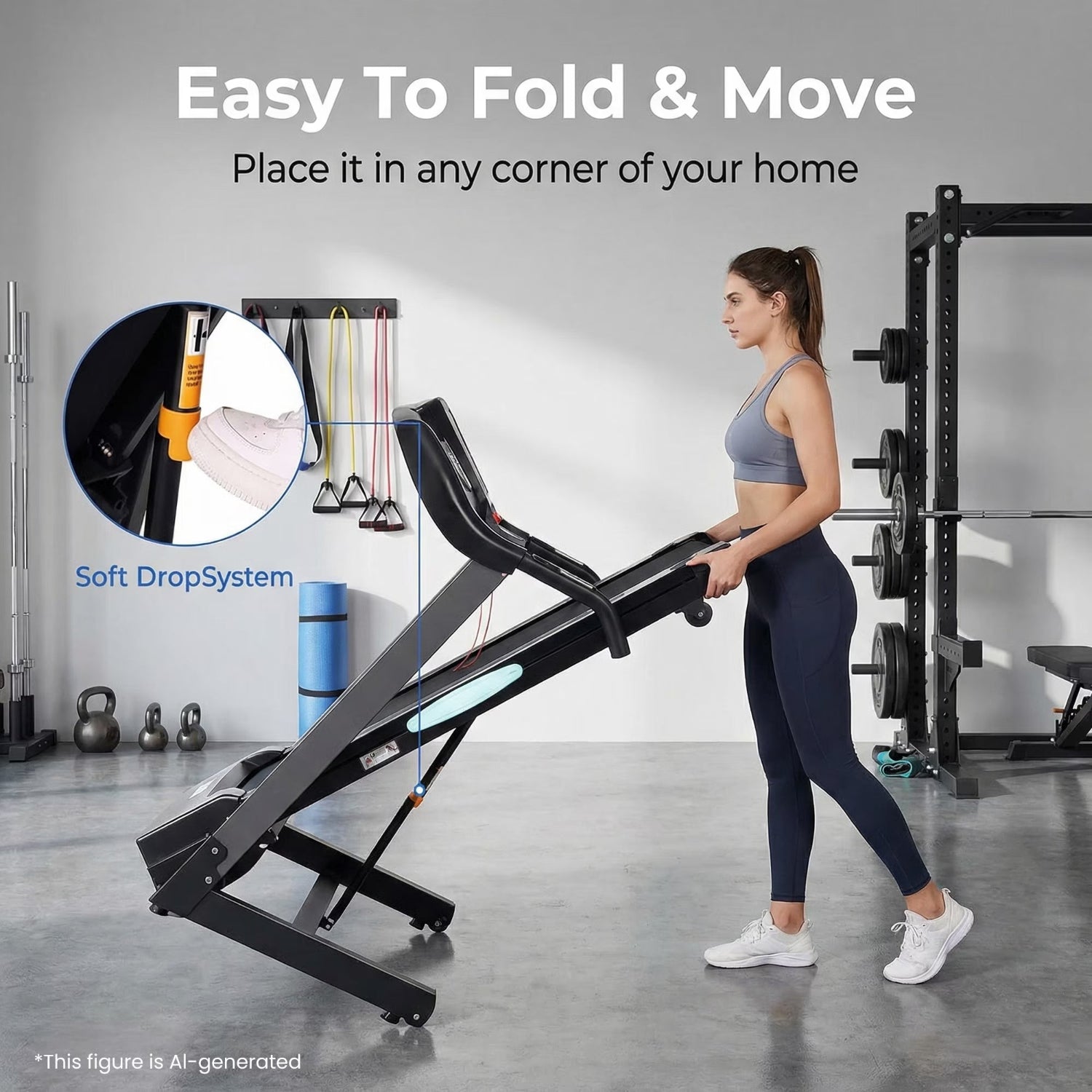 Treadmill with Auto 12Level Incline 15 Preset Foldable Treadmill 2.5 Horse Power Exercise Machine for Home Office Workout