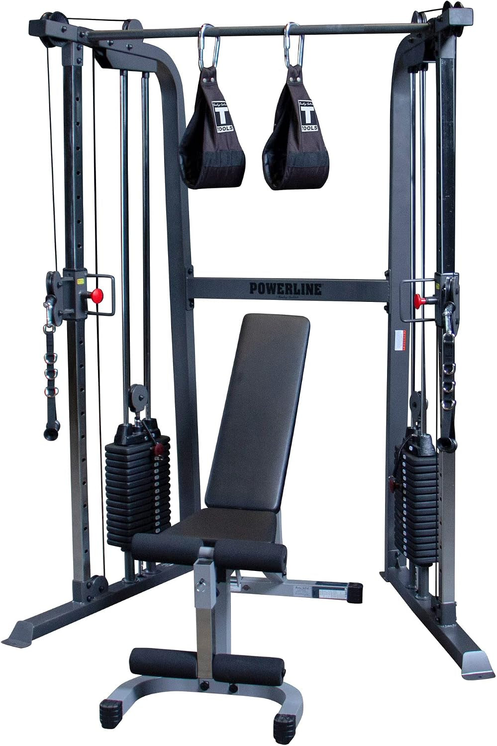 Powerline Cable Crossover Exercise Machine for Home & Commercial Gym, Functional Training Center with Dual Weights Stack for Cable Workout