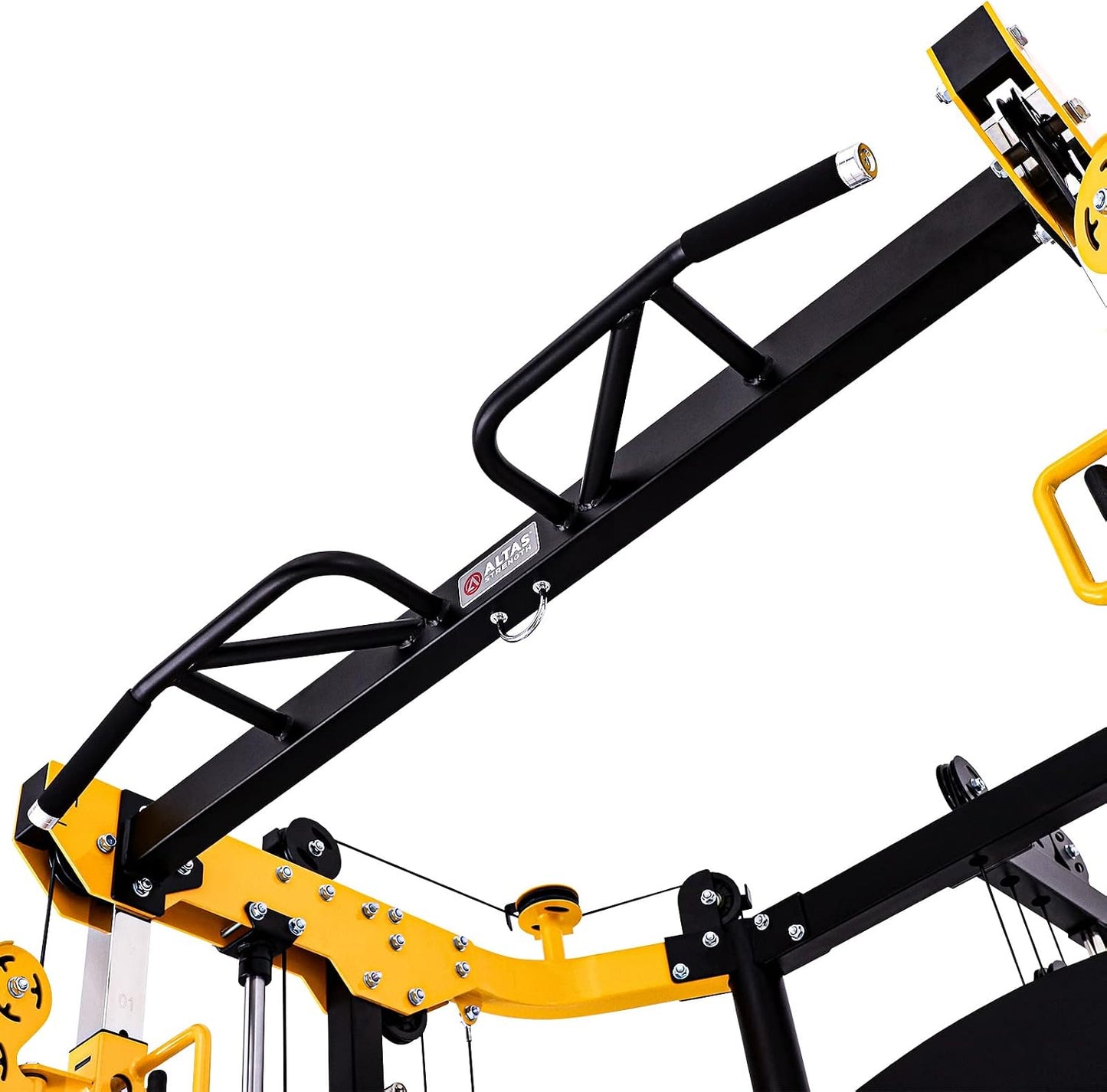 3059 Plate Loaded Smith Machine Home Gym Cable System | Solo Training Power Rack. 2.5Mm Steel Frame, 1000Lb Capacity, Linear Bearings. Fits 8Ft Ceilings, Wood Crate Shipped.