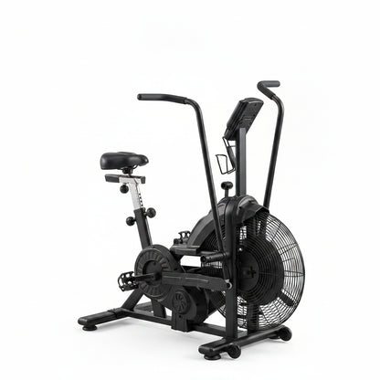 Dual Resistance Air Bike, Magnetic & Air Fan Bike with APP Connection, ISCC plus Certified Wind Bikes, Dual-Action Handlebars for Home Gym HIIT Cardio Full Body Workout (350LBS Capacity)