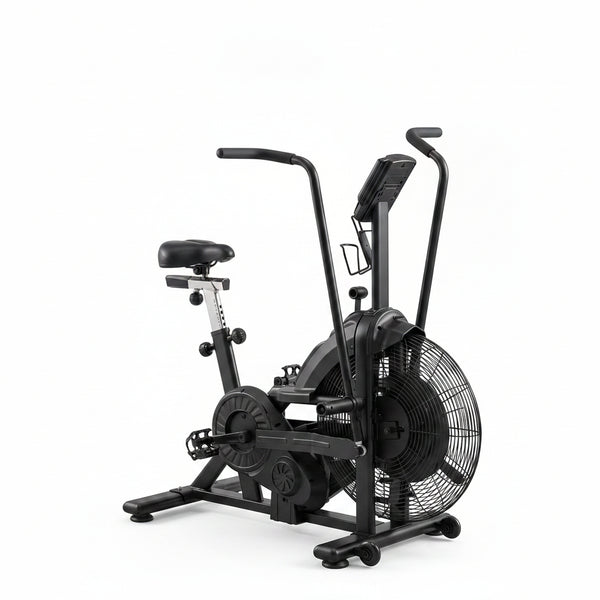 Dual Resistance Air Bike, Magnetic & Air Fan Bike with APP Connection, ISCC plus Certified Wind Bikes, Dual-Action Handlebars for Home Gym HIIT Cardio Full Body Workout (350LBS Capacity)
