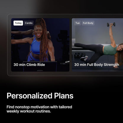 Peloton Exercise Bikes, Indoor Stationery Cross Training Bikes for Home Highlights: HD Swivel Screen, Space-Friendly Exercise Equipment for Home Workouts, Cardio Fitness, Yoga & Strength Routines